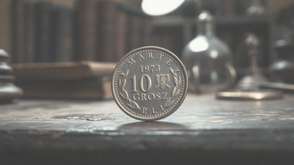 Co czyni dziesięciogroszówkę bez znaku mennicy z 1973 roku cenną dla kolekcjonerów?