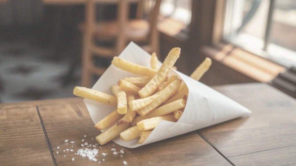 Jakie są różnice między odmianą B a C w kontekście frytek?